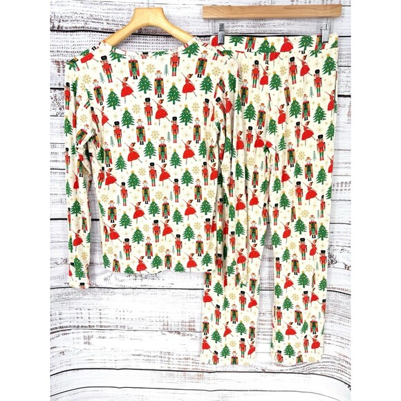 Millie + Roo Women's Long Sleeve Bamboo Pajama Set-XS Holiday Nutcracker NEW - Picture 3 of 4